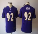 Jerseys Factory Cheap Nike Ravens #92 Haloti Ngata Purple Team C