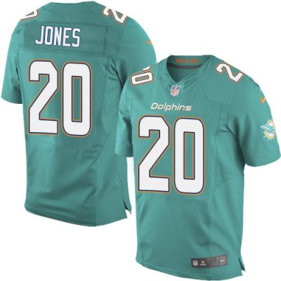 Jerseys Factory Cheap Nike Dolphins #20 Reshad Jones Aqua Green
