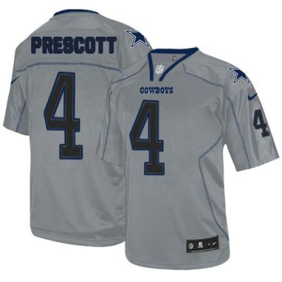 Jerseys Factory Cheap Nike Cowboys #4 Dak Prescott Lights Out Gr