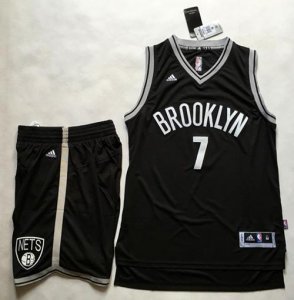 Jerseys Factory Cheap Nets #7 Jeremy Lin Black A Set Stitched NB