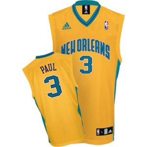 Jerseys Factory Cheap Hornets #3 Chris Paul Stitched Yellow NBA