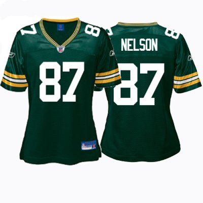 Jerseys Factory Cheap Packers #87 Jordy Nelson Green Women's Tea