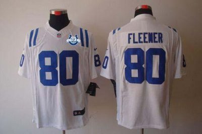 Jerseys Factory Cheap Nike Colts #80 Coby Fleener White With 30T
