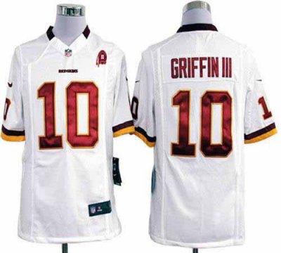 Jerseys Factory Cheap Nike Redskins #10 Robert Griffin III White