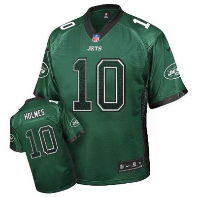 Jerseys Factory Cheap Nike Jets #10 Santonio Holmes Green Team C