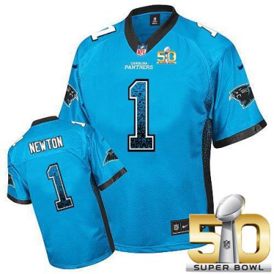 Jerseys Factory Cheap Nike Panthers #1 Cam Newton Blue Alternate