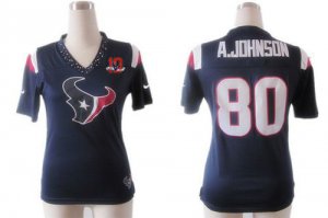Jerseys Factory Cheap Nike Texans #80 Andre Johnson Navy Blue Te