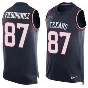 Jerseys Factory Cheap Nike Texans #87 C.J. Fiedorowicz Navy Blue