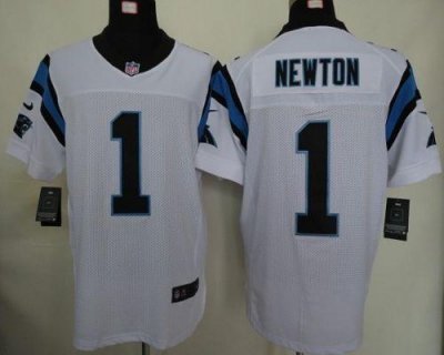 Jerseys Factory Cheap Nike Panthers #1 Cam Newton White Men's St