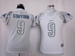 Jerseys Factory Cheap Lions #9 Matthew Stafford White Women's Ze