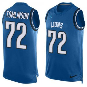 Jerseys Factory Cheap Nike Lions #72 Laken Tomlinson Blue Team C
