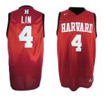 Jerseys Factory Cheap Knicks #4 Jeremy Lin Red Harvard Universit
