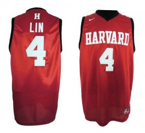 Jerseys Factory Cheap Knicks #4 Jeremy Lin Red Harvard Universit