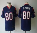 Jerseys Factory Cheap Nike Texans #80 Andre Johnson Navy Blue Te