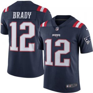 Jerseys Factory Cheap Nike Patriots #12 Tom Brady Navy Blue Men'
