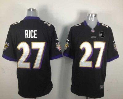 Jerseys Factory Cheap Nike Ravens #27 Ray Rice Black Alternate W