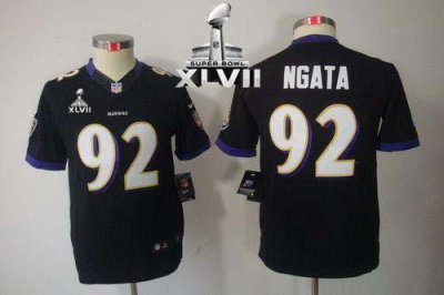 Jerseys Factory Cheap Nike Ravens #92 Haloti Ngata Black Alterna