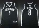 Jerseys Factory Cheap Nets #8 Deron Williams Black D-Will Stitch