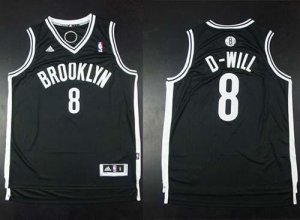 Jerseys Factory Cheap Nets #8 Deron Williams Black D-Will Stitch