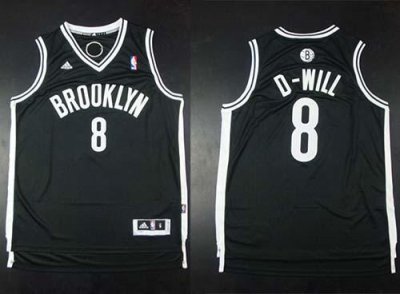 Jerseys Factory Cheap Nets #8 Deron Williams Black D-Will Stitch