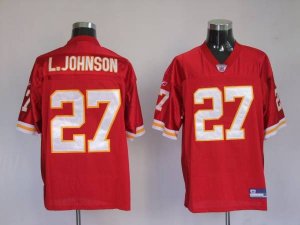 Jerseys Factory Cheap Chiefs #27 Larry Johnson Red Stitched NFL
