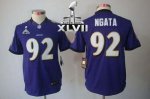 Jerseys Factory Cheap Nike Ravens #92 Haloti Ngata Purple Team C