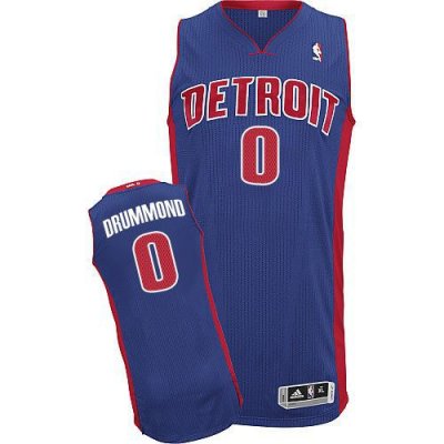 Jerseys Factory Cheap Pistons #0 Andre Drummond Blue Stitched NB