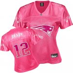 Jerseys Factory Cheap Patriots #12 Tom Brady Pink 2011 Women's F