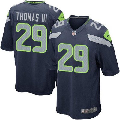 Jerseys Factory Cheap Nike Seahawks #29 Earl Thomas III Steel Bl