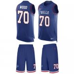 Jerseys Factory Cheap Nike Bills #70 Eric Wood Royal Blue Team C