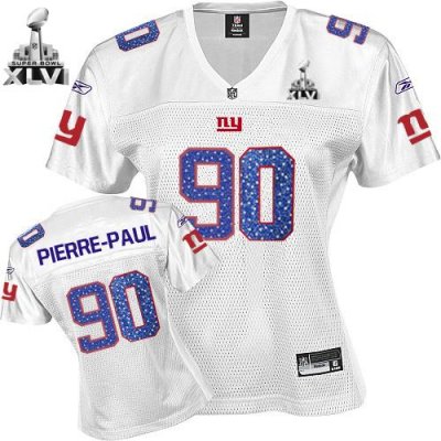 Jerseys Factory Cheap Giants #90 Jason Pierre-Paul White Women's