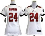 Jerseys Factory Cheap Nike Buccaneers #24 Mark Barron White Wome