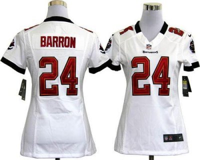 Jerseys Factory Cheap Nike Buccaneers #24 Mark Barron White Wome