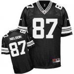 Jerseys Factory Cheap Nike Packers #87 Jordy Nelson Black Shadow