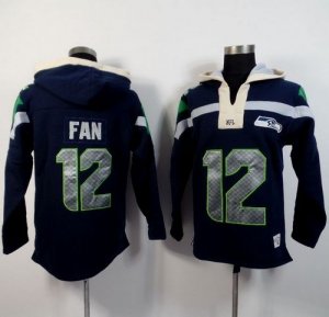 Jerseys Factory Cheap Seattle Seahawks #12 Fan Navy Blue Player