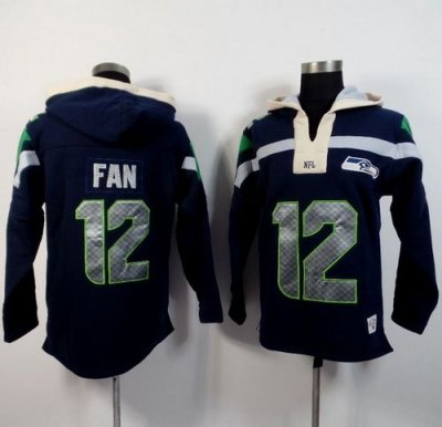 Jerseys Factory Cheap Seattle Seahawks #12 Fan Navy Blue Player
