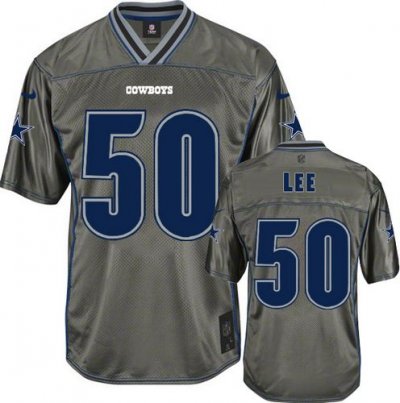 Jerseys Factory Cheap Nike Cowboys #50 Sean Lee Grey Men's Stitc