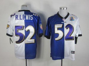 Jerseys Factory Cheap Nike Ravens #52 Ray Lewis Purple/White Wit