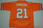 Jerseys Factory Cheap Cowboys #21 Barry Sanders Orange Throwback