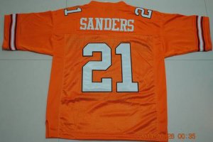 Jerseys Factory Cheap Cowboys #21 Barry Sanders Orange Throwback