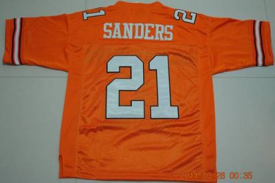 Jerseys Factory Cheap Cowboys #21 Barry Sanders Orange Throwback