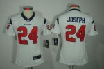 Jerseys Factory Cheap Nike Texans #24 Johnathan Joseph White Wom