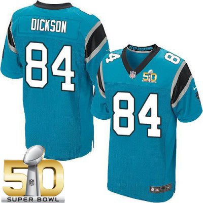Jerseys Factory Cheap Nike Panthers #84 Ed Dickson Blue Alternat