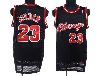 Jerseys Factory Cheap Bulls #23 Michael Jordan Stitched Black Cr