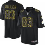 Jerseys Factory Cheap Nike Steelers #83 Heath Miller Black Men's