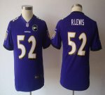 Jerseys Factory Cheap Nike Ravens #52 Ray Lewis Purple Team Colo