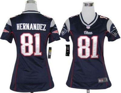 Jerseys Factory Cheap Nike Patriots #81 Aaron Hernandez Navy Blu
