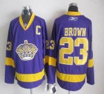 Jerseys Factory Cheap Kings #23 Dustin Brown Purple Embroidered