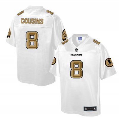 Jerseys Factory Cheap Nike Redskins #8 Kirk Cousins White Men's