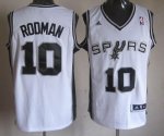 Jerseys Factory Cheap Revolution 30 Spurs #10 Dennis Rodman Whit